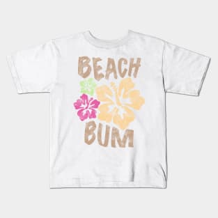 Vintage Y2K Beach Girl Hibiscus Flower Aesthetic Kids T-Shirt